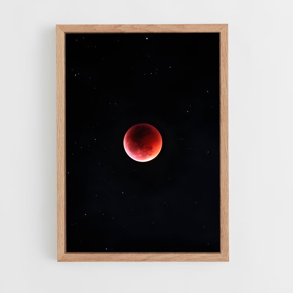 Poster Lune de sang envoûtante – affiche Système solaire (vue 4)